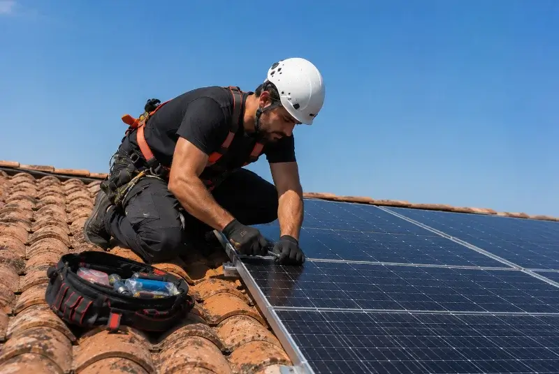 Maintenance et monitoring de panneaux solaires à Fougueyrolles
