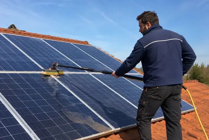 Nettoyage et entretien de panneaux solaires à Fougueyrolles